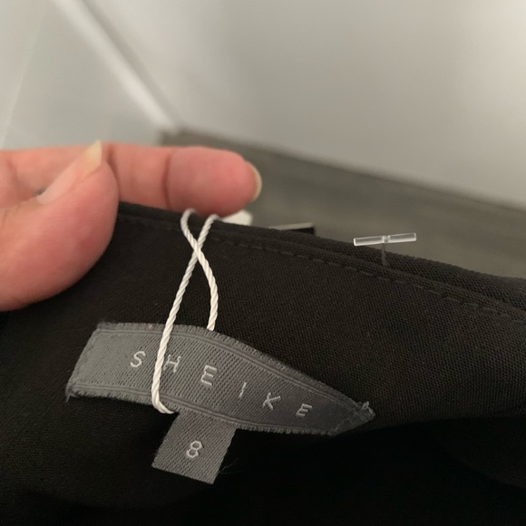 SHEIKE love struck Black strapless dress with cutout Sz 8 - Picture 9 of 10